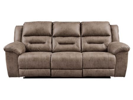 Signature Design by Ashley Stoneland Power Reclining Leather Look Sofa 3990587C Sale