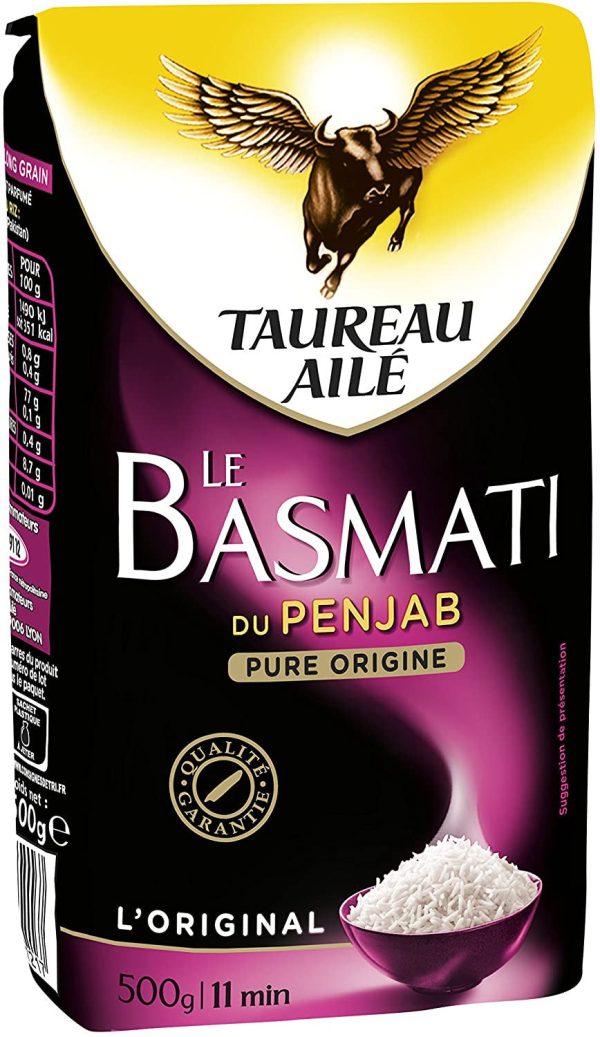 Taureau Ailé Arroz Basmati 500 g For Sale