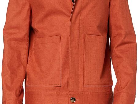 find. Chaqueta de Algodón Hombre, Rojo (Brick Red), XL, Label: XL Online Sale