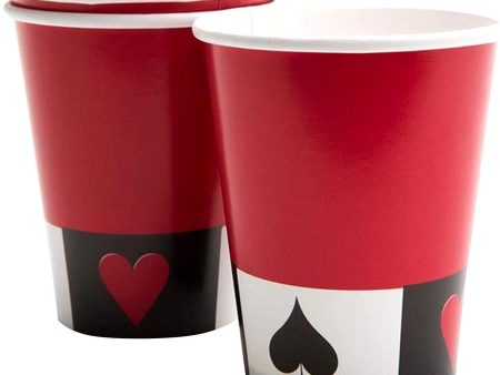 8 vasos de papel Casino Talla única For Discount