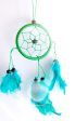 Atrapasueños Verde Hecho a Mano Attrape Vientos Trampa Cauchemars Plumas Sueños Dreamcatcher Pequeño Anti Dragón Indio Embalaje Deteriorado Discount