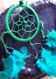 Atrapasueños Verde Hecho a Mano Attrape Vientos Trampa Cauchemars Plumas Sueños Dreamcatcher Pequeño Anti Dragón Indio Embalaje Deteriorado Discount