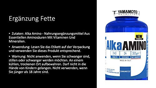 Yamamoto Nutrition Alka Amino New Formula - 240 Tabletas on Sale