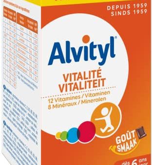 Alvityl - Tabletas de vitalidad - 12 vitaminas y 8 minerales - de 6 años - Formato ecológico 90 tabletas Embalaje Deteriorado Cheap